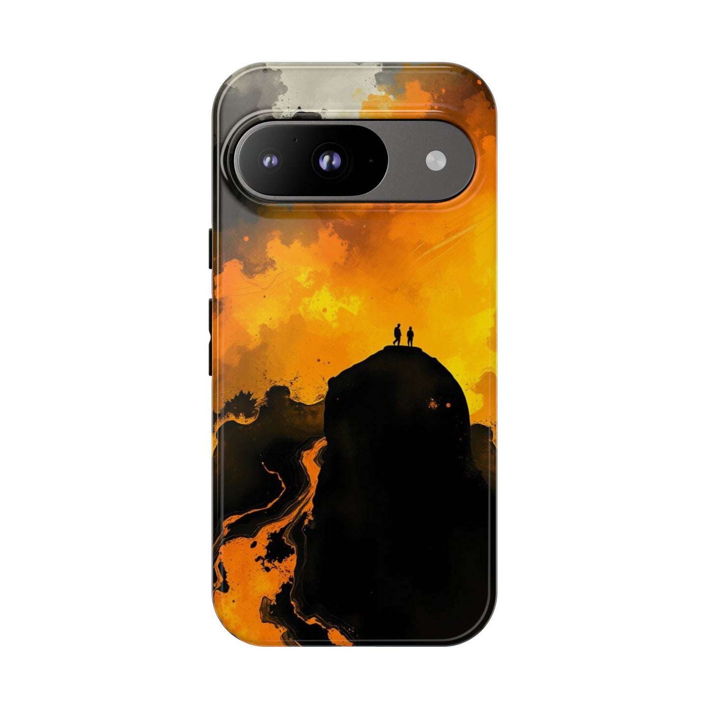 Google Pixel 9 / Glossy Phone Case - Gothic Watercolour Scene Phone Case