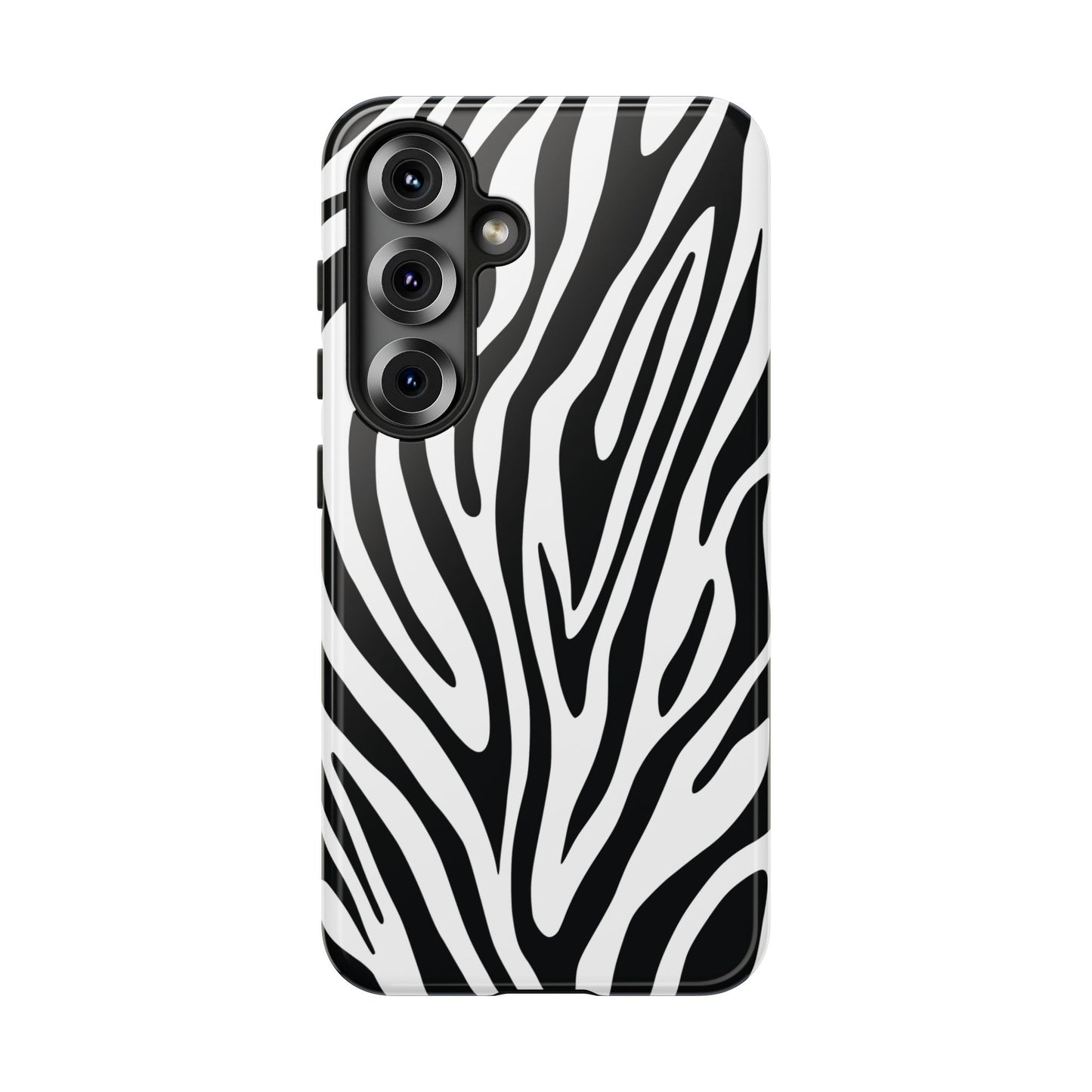 Classic Monochrome Tiger Print Phone Case