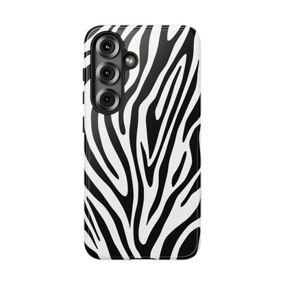 Classic Monochrome Tiger Print Phone Case