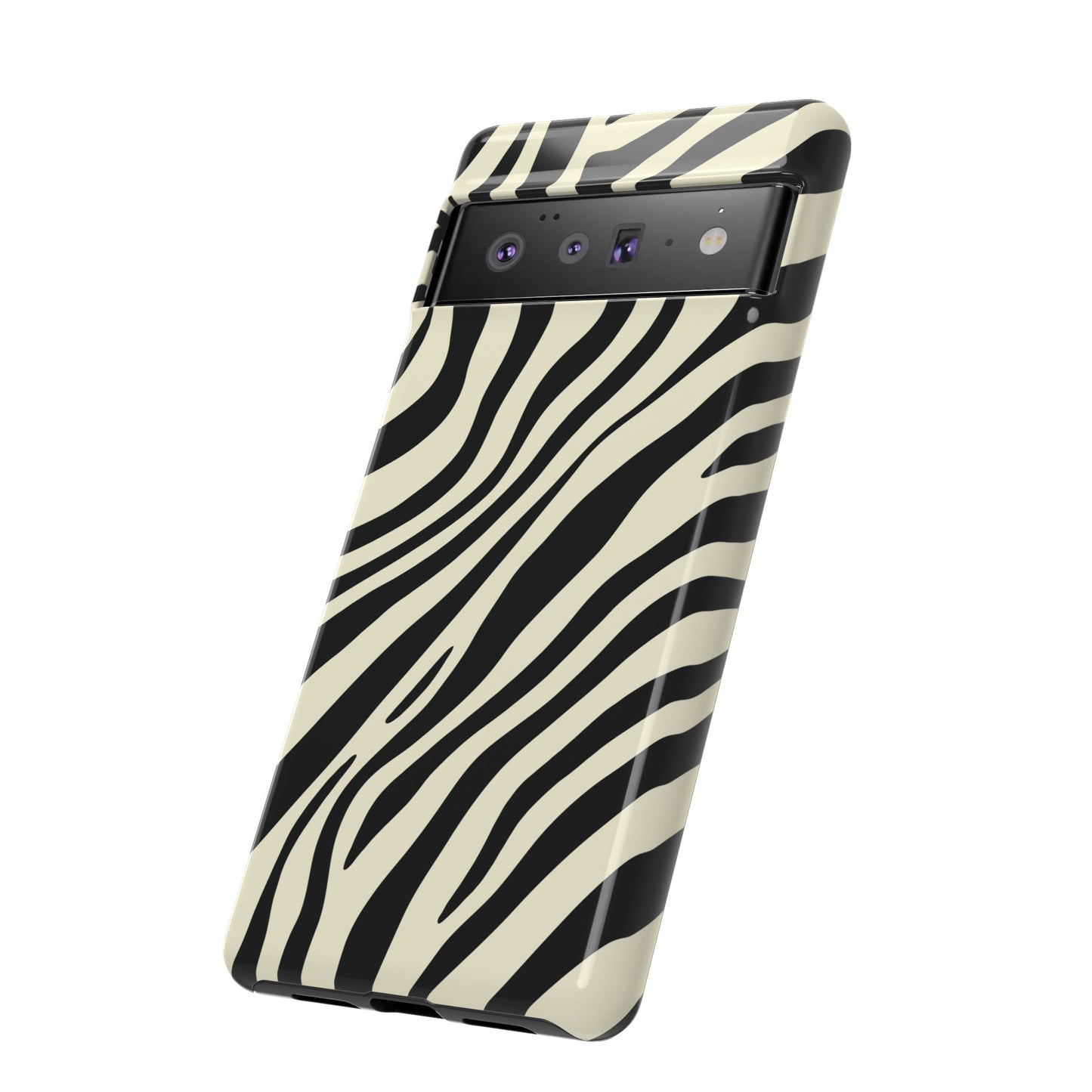 Modern Neutral Zebra Print Phone Case