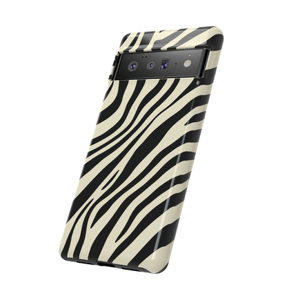 Modern Neutral Zebra Print Phone Case