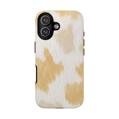 Golden Honey Cow Print Phone Case