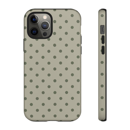 Green & Dark Green Dot Pattern Phone Case