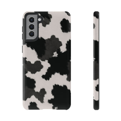 Modern Monochrome Cow Print Phone Case
