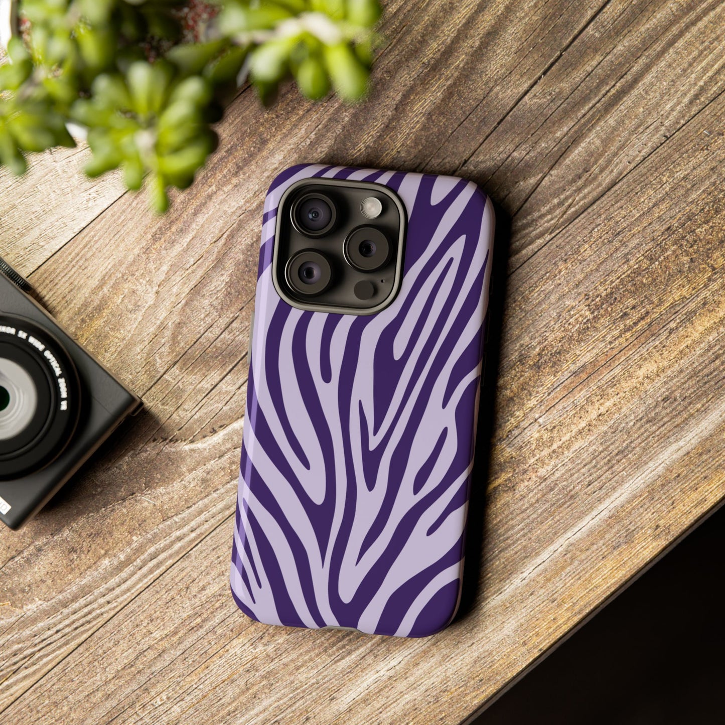 Boutique Lavender Tiger Print Phone Case
