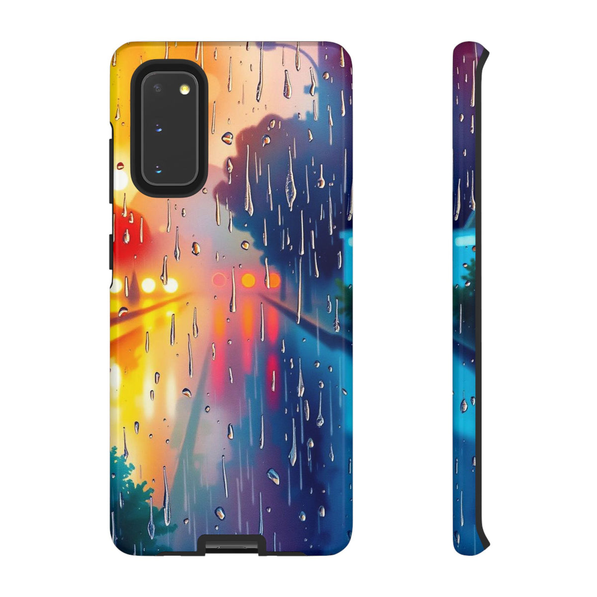 Electric Rain Watercolour Design Phone Case - Multicolor Phone Case - Samsung Galaxy S20 / Glossy