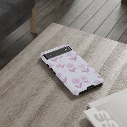 Pretty Lilac Daisy Pattern Phone Case
