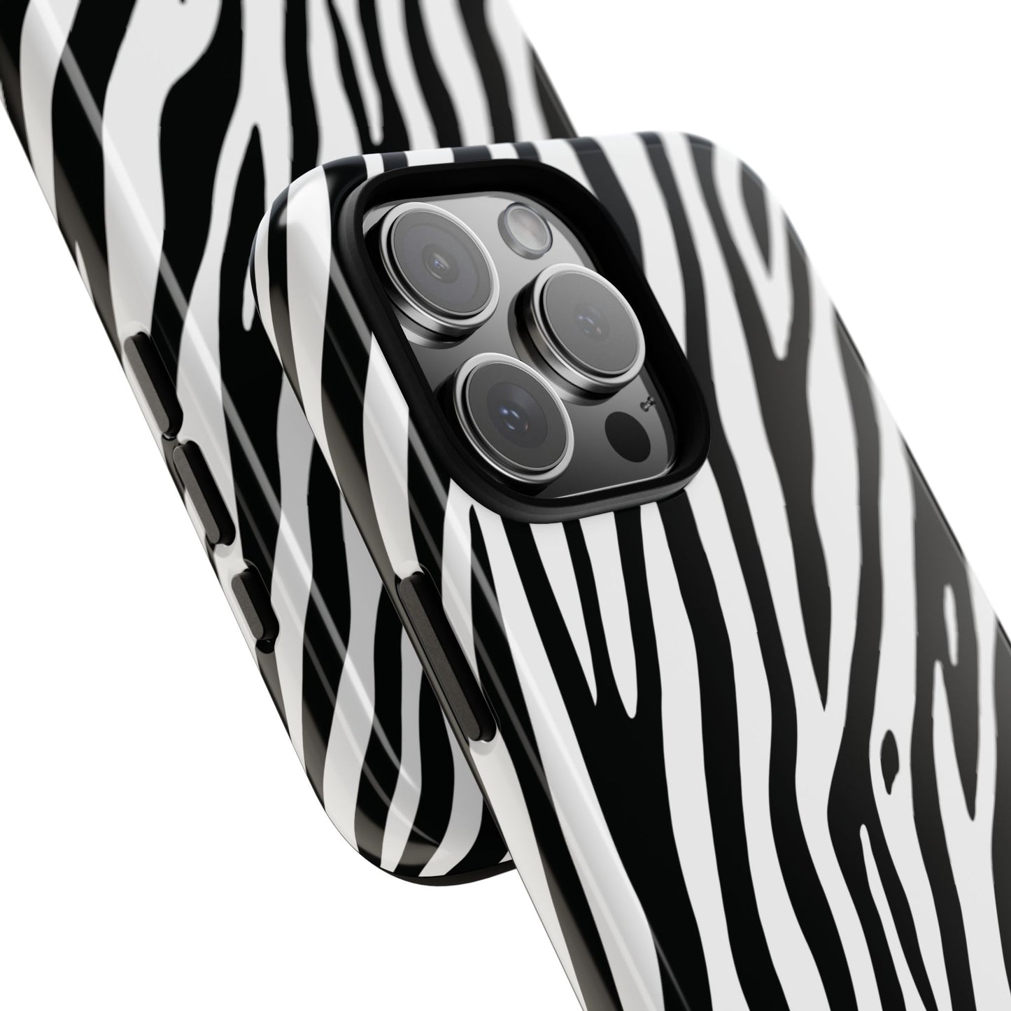 Monochrome Tiger Print Phone Case
