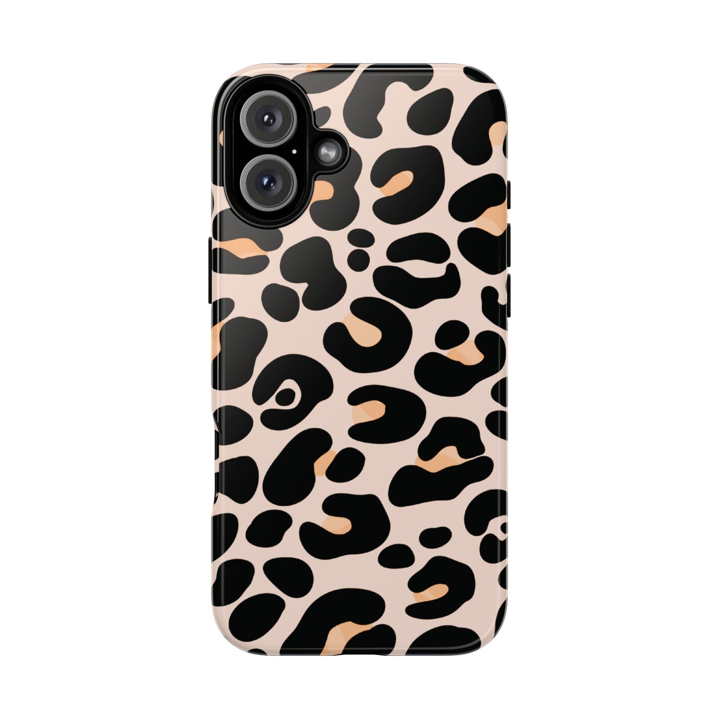 Elegant Peach Leopard Print Phone Case