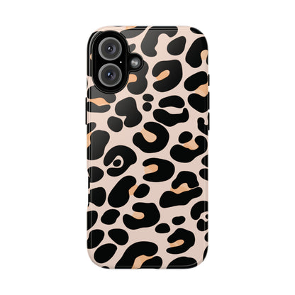 Elegant Peach Leopard Print Phone Case
