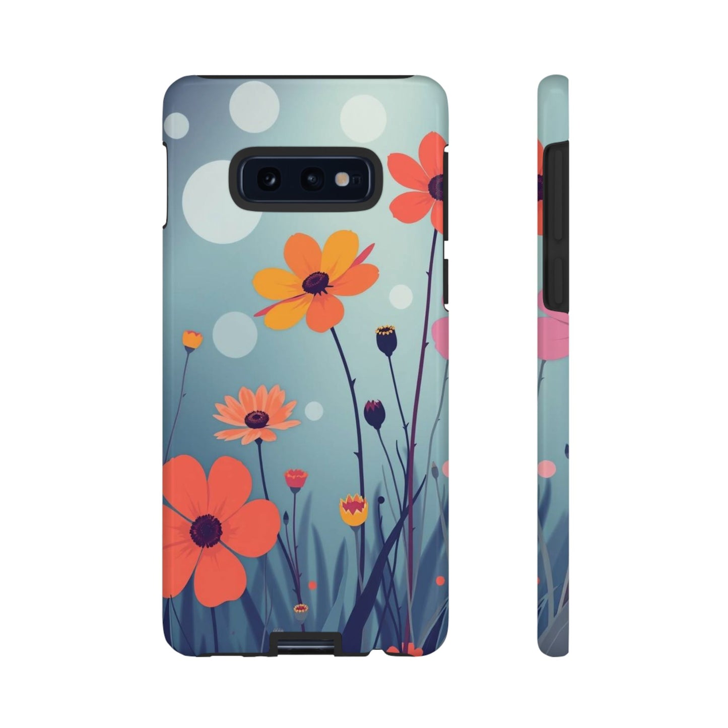 Samsung Galaxy S10E / Glossy Phone Case - Vibrant Wildflowers Design Phone Case