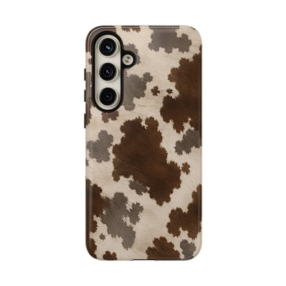 Stylish Mocha Cow Print Phone Case