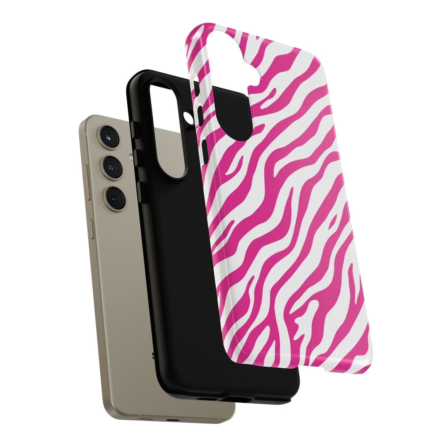 Stylish Hot Pink Zebra Print Phone Case