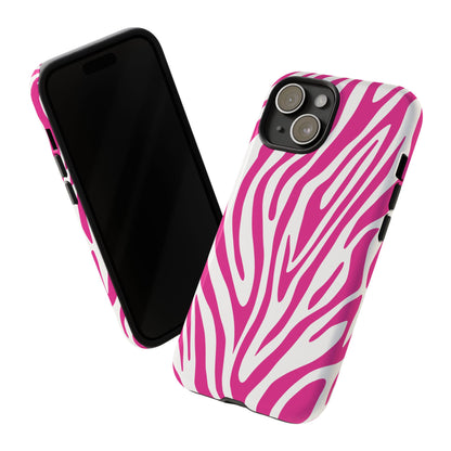 Graphic Hot Pink Tiger Print Phone Case