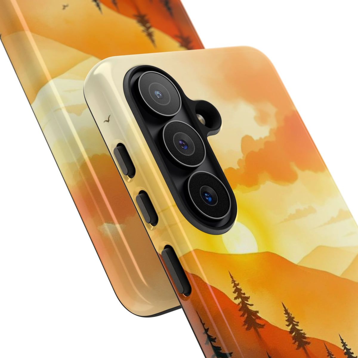 Golden Sunset Design Phone Case - Multicolor Phone Case