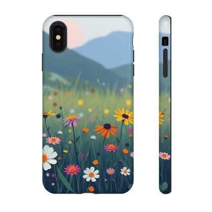 iPhone XS MAX / Glossy Phone Case - Vibrant Meadow Design Phone Case
