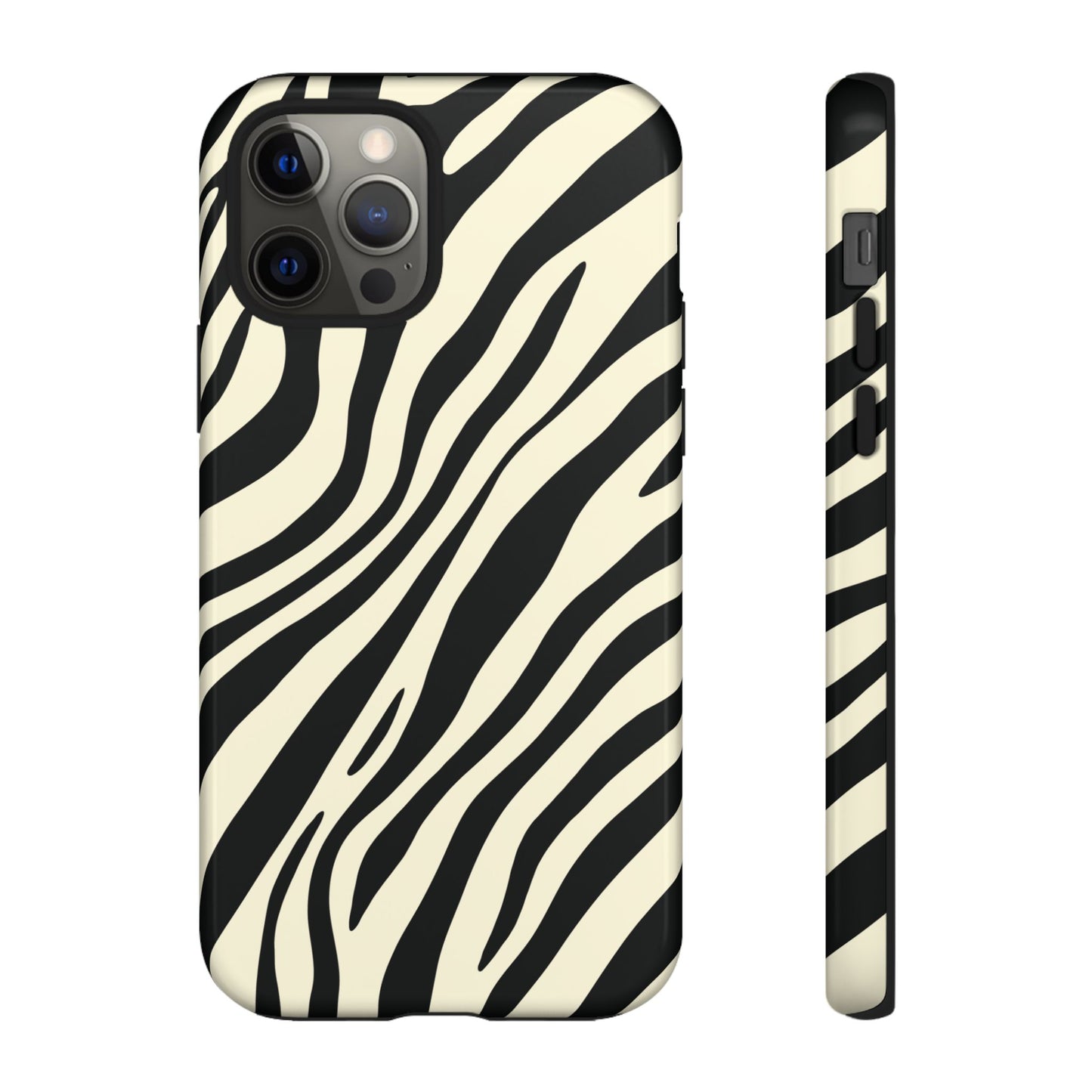 Modern Neutral Zebra Print Phone Case