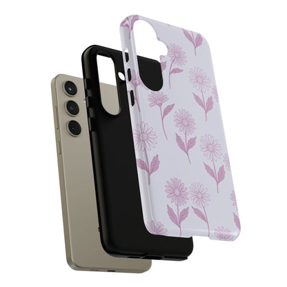 Pretty Lilac Daisy Pattern Phone Case