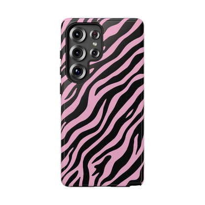 Stylish Blush Zebra Print Phone Case