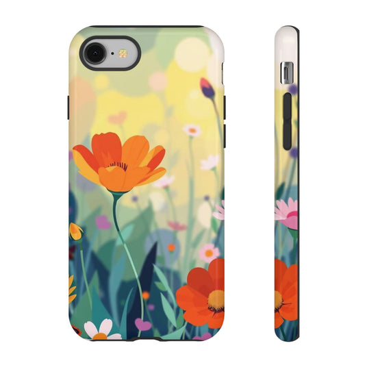 Pop Art Style Wildflower Design Phone Case - Multicolor Phone Case - iPhone 8 / Glossy
