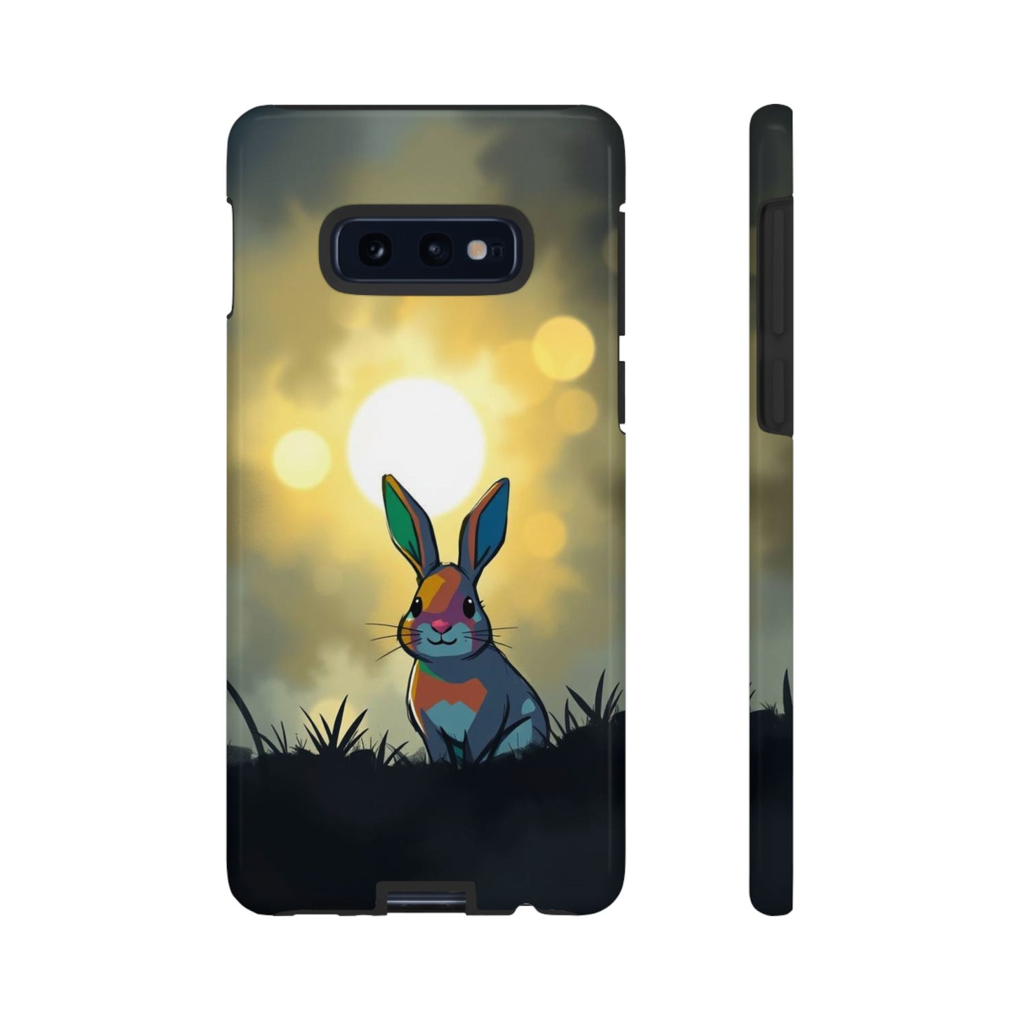 Samsung Galaxy S10E / Glossy Phone Case - Gothic Rabbit Moody Design Phone Case