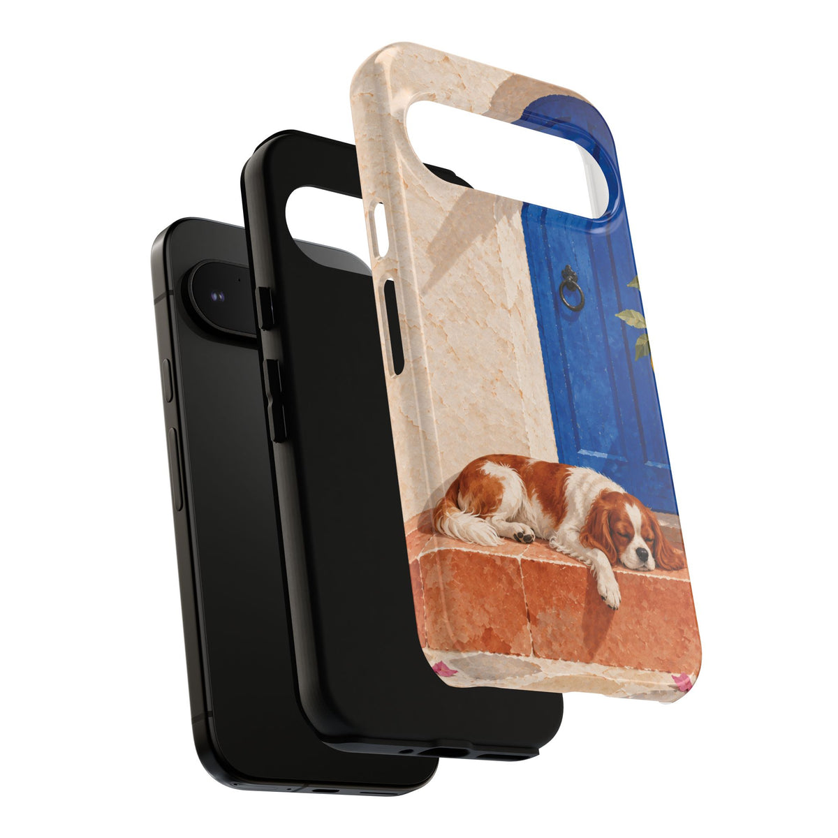 Cavalier King Charles Spaniel Blue Door Siesta Phone Case - Multicolor Phone Case