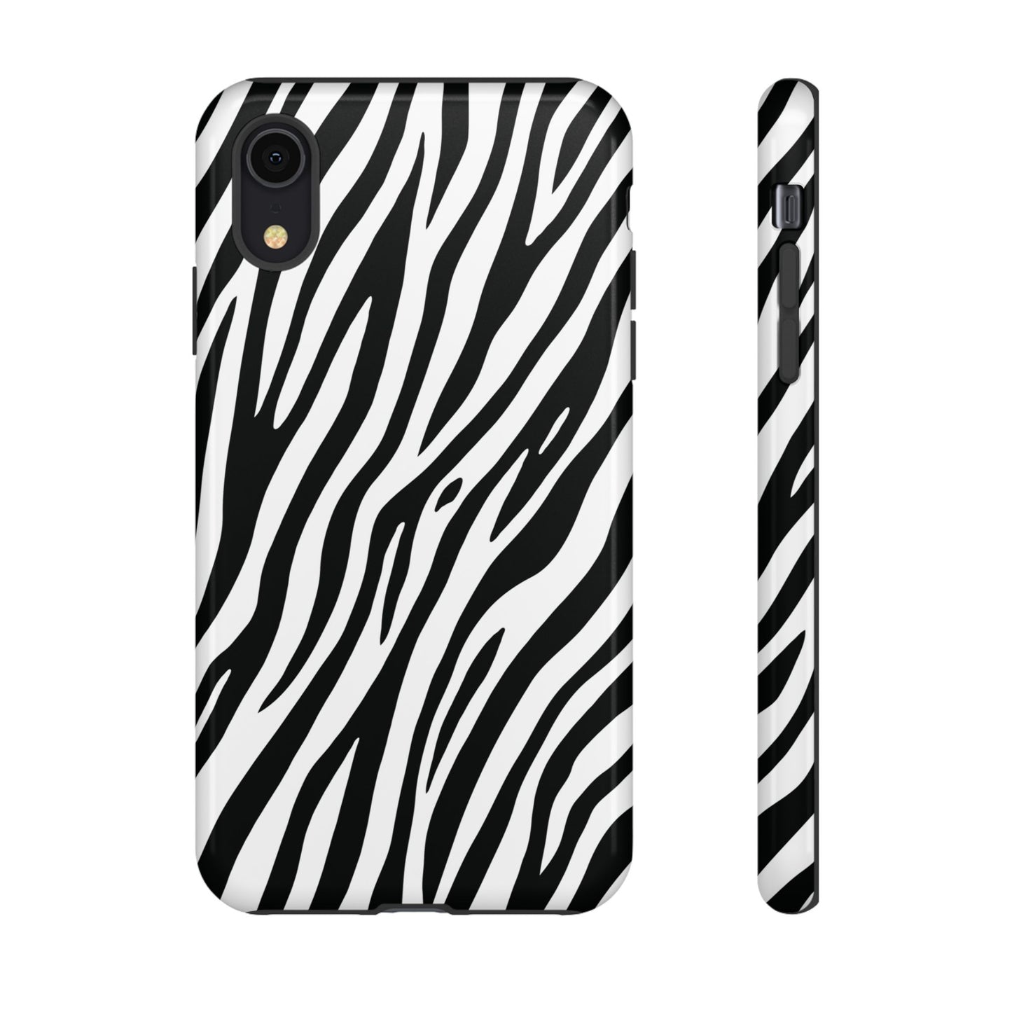 Monochrome Tiger Print Phone Case