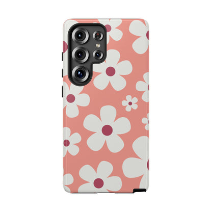Samsung Galaxy S25 Ultra / Glossy Phone Case - Cute Pink Daisy Pattern #2 Phone Case