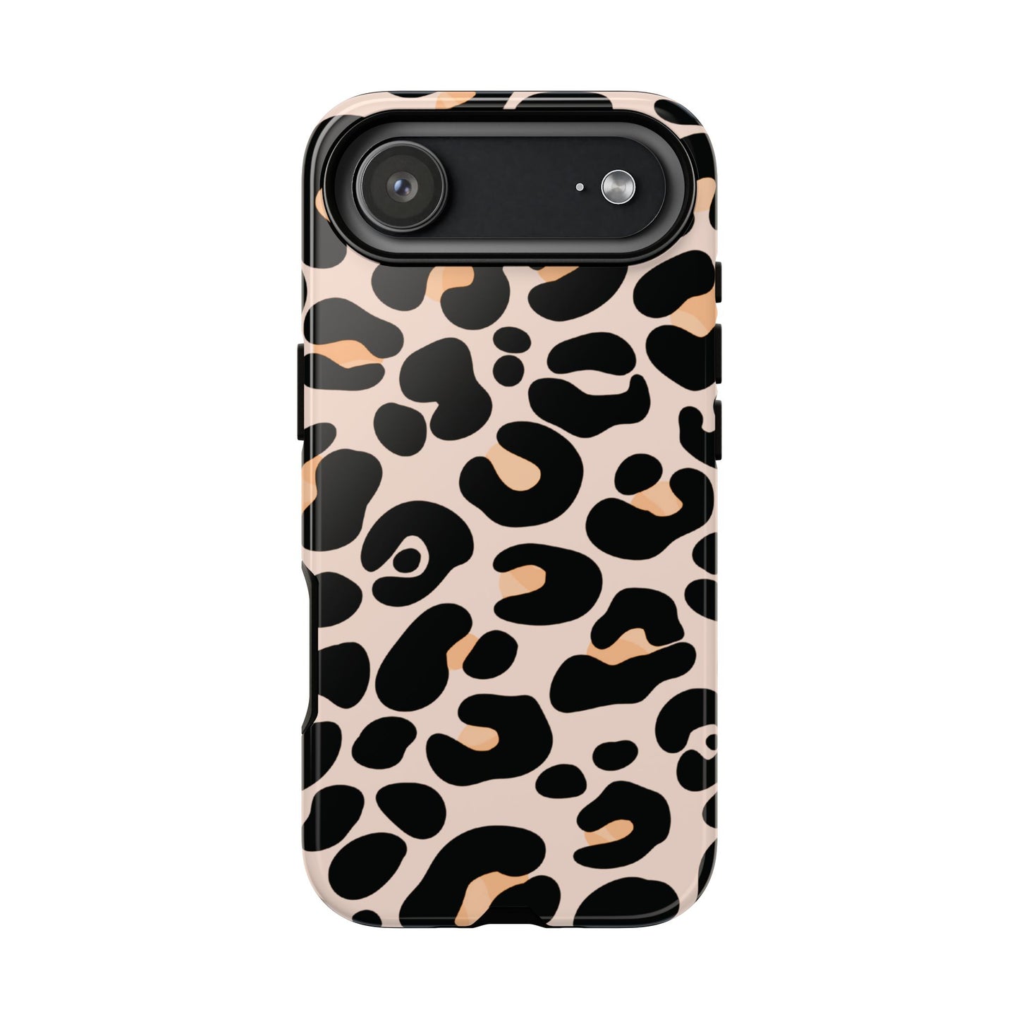 Elegant Peach Leopard Print Phone Case