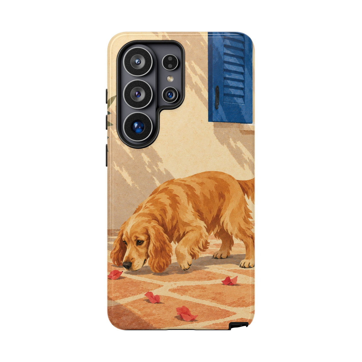 Cocker Spaniel Scent Trail Phone Case - Multicolor Phone Case - Samsung Galaxy S26 Ultra / Glossy