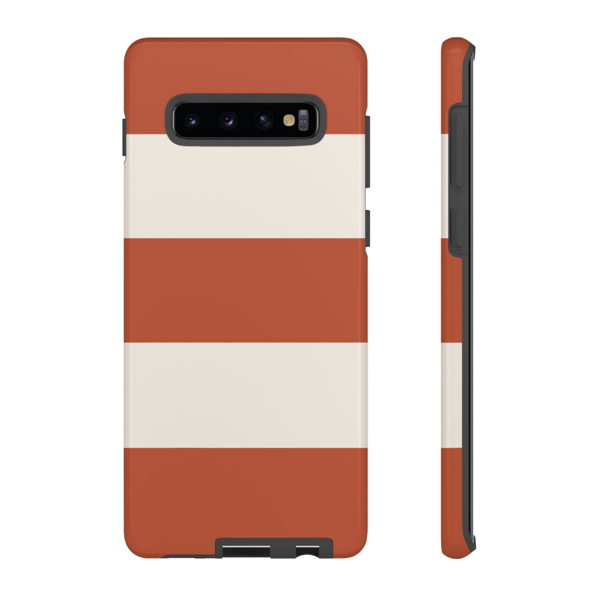 Phone Case - Terracotta Horizontal Stripe Pattern Phone Case
