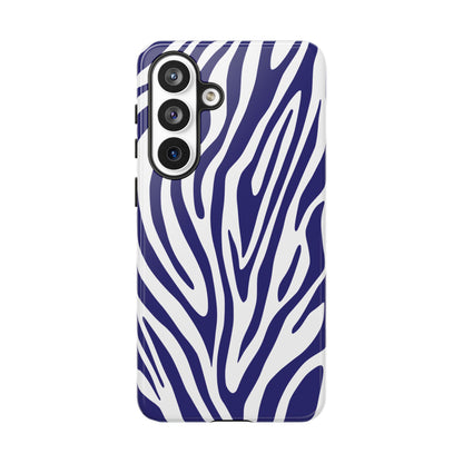 Graphic Blue Tiger Print Phone Case