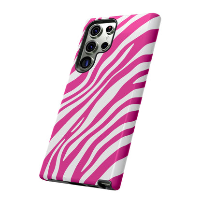 Modern Hot Pink Zebra Print Phone Case
