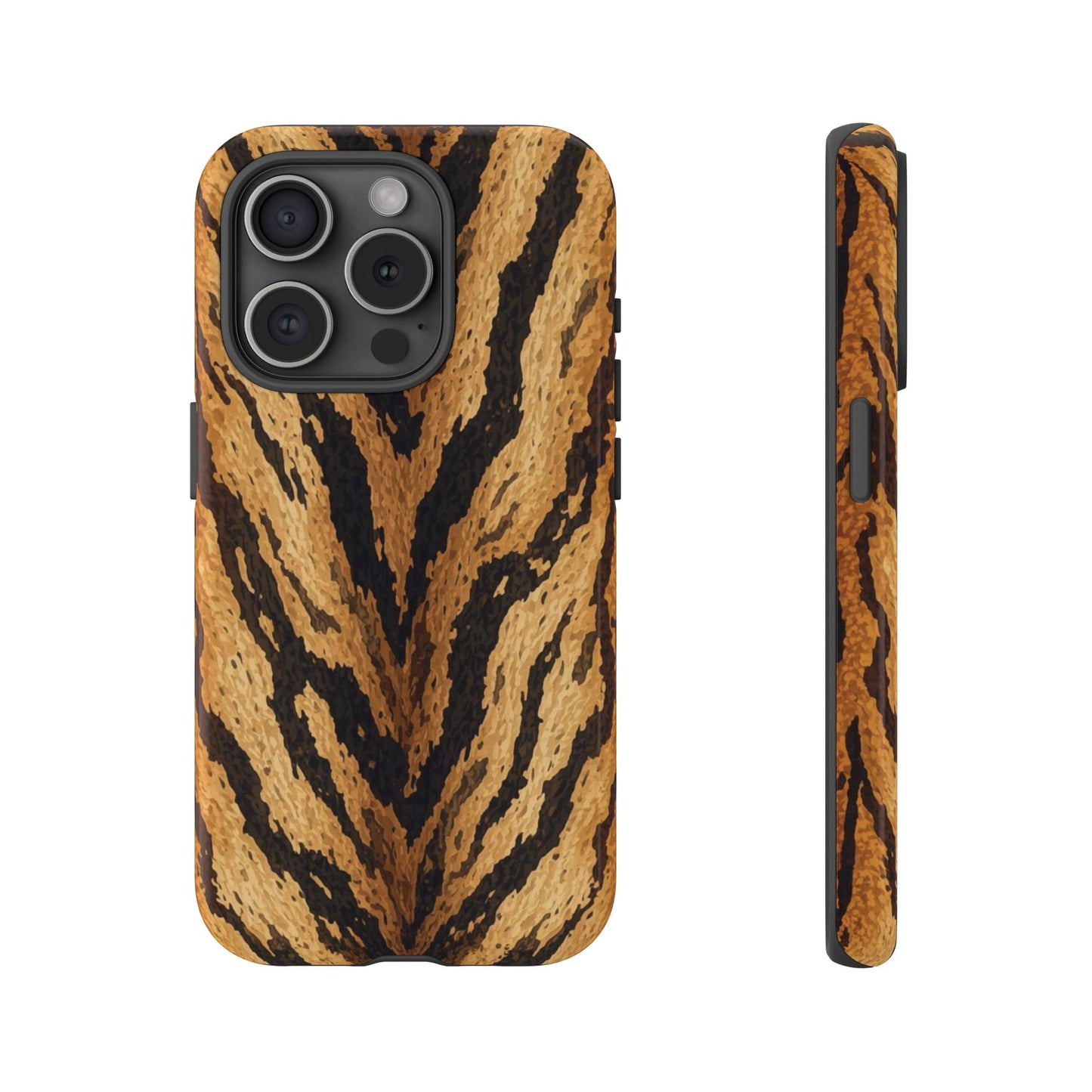 Amber Tiger Print Phone Case