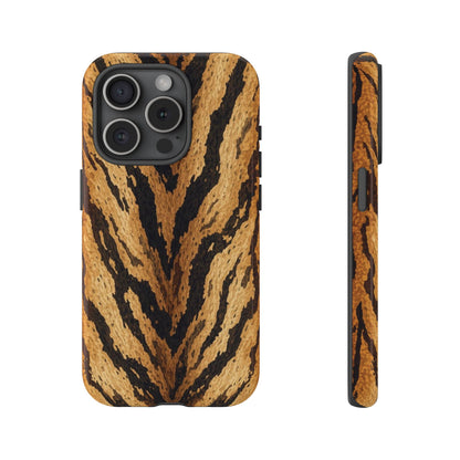 Amber Tiger Print Phone Case