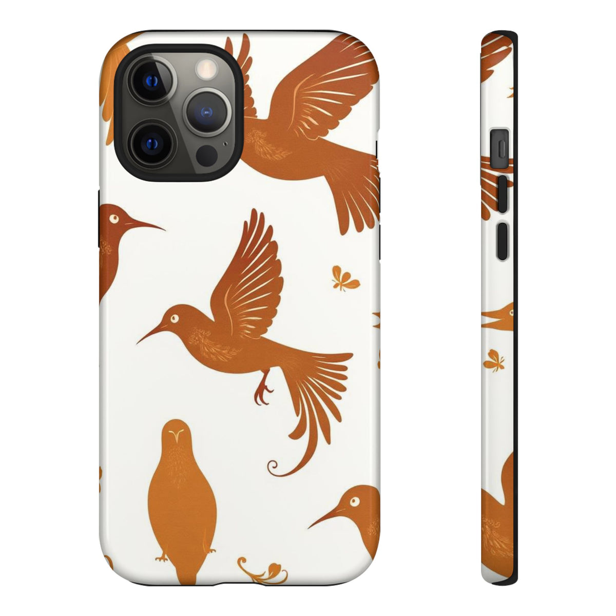 Abstract Bird Pattern Phone Case - Multicolor Phone Case - iPhone 12 Pro Max / Glossy