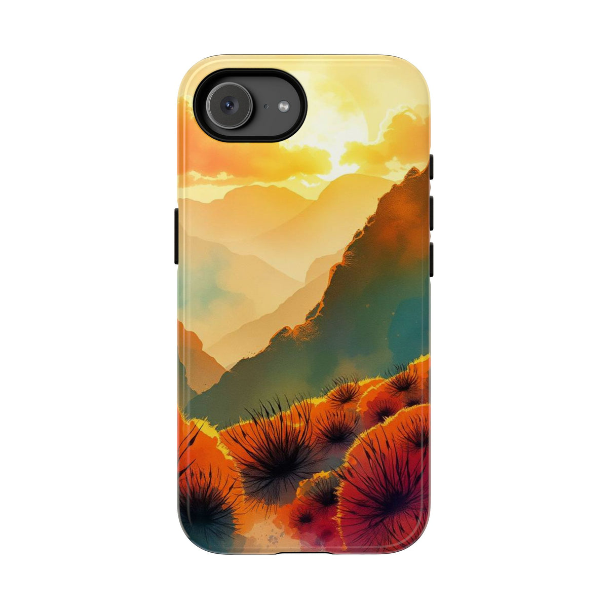 Ideallic Watercolour Sunset Design Phone Case - Multicolor Phone Case - iPhone 17e / Glossy
