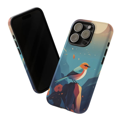 Stylised Bird Design Phone Case - Multicolor Phone Case
