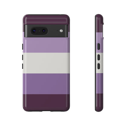 Google Pixel 7 / Glossy Phone Case - Purple Stripe Pattern Phone Case