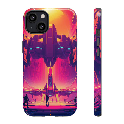 iPhone 13 / Glossy Phone Case - Alien Landing Pad Design Phone Case