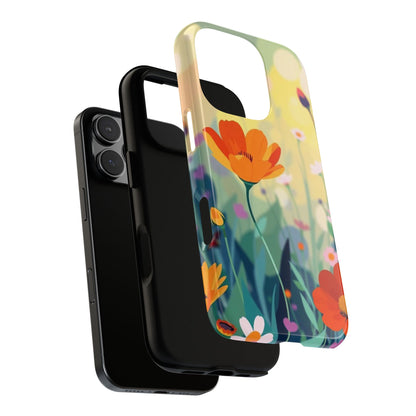 Pop Art Style Wildflower Design Phone Case - Multicolor Phone Case