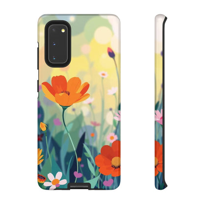 Pop Art Style Wildflower Design Phone Case - Multicolor Phone Case - Samsung Galaxy S20 / Glossy