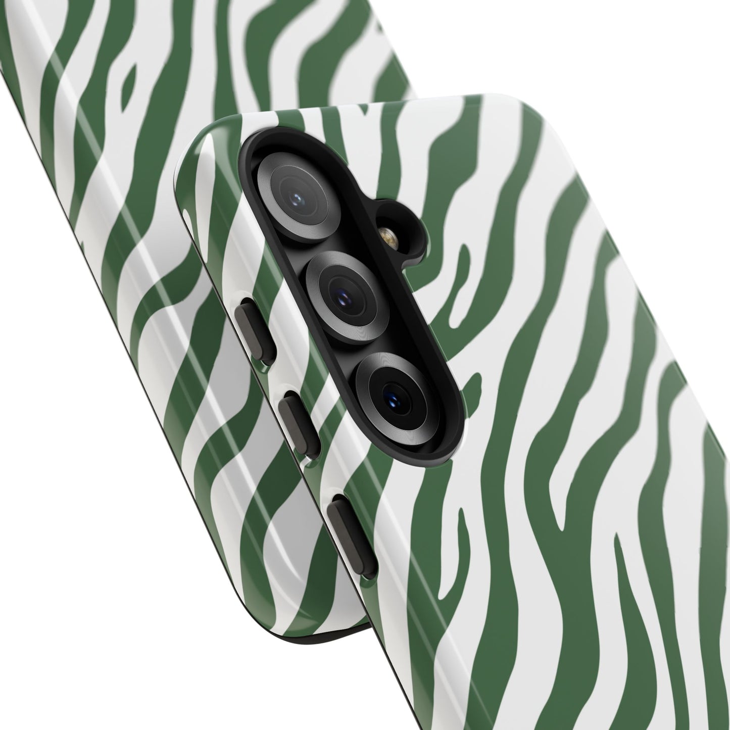 Stylish Sage Zebra Print Phone Case
