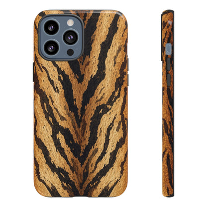 Amber Tiger Print Phone Case