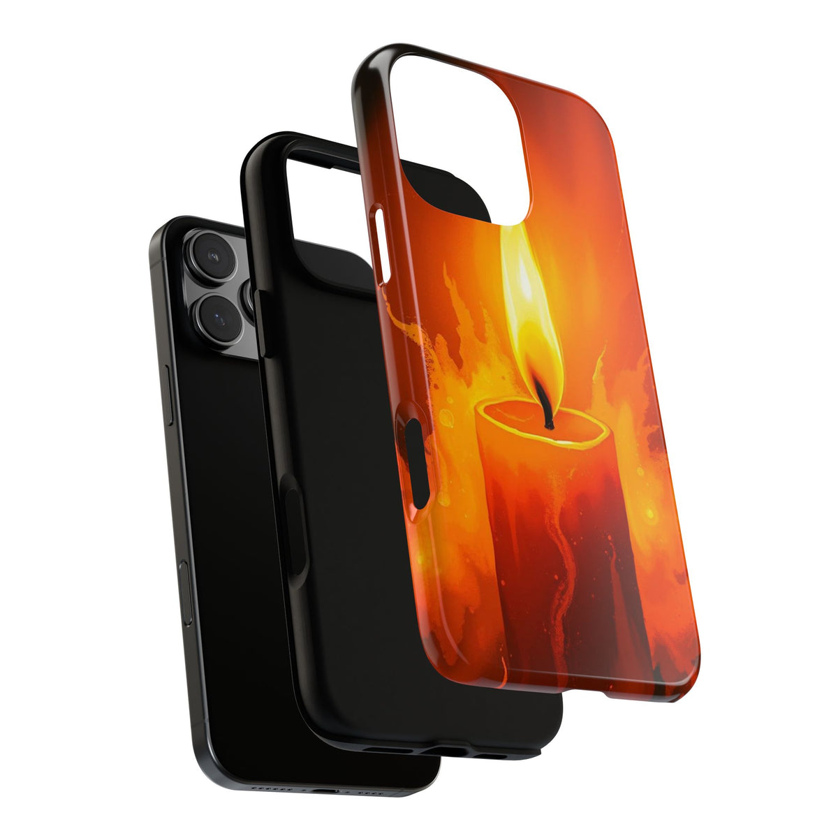 Red Candle Phone Case - Multicolor Phone Case
