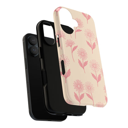 Pretty Pink Daisy Pattern Phone Case