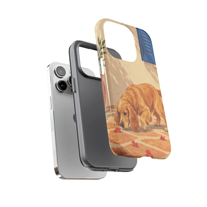 Cocker Spaniel Scent Trail Phone Case - Multicolor Phone Case