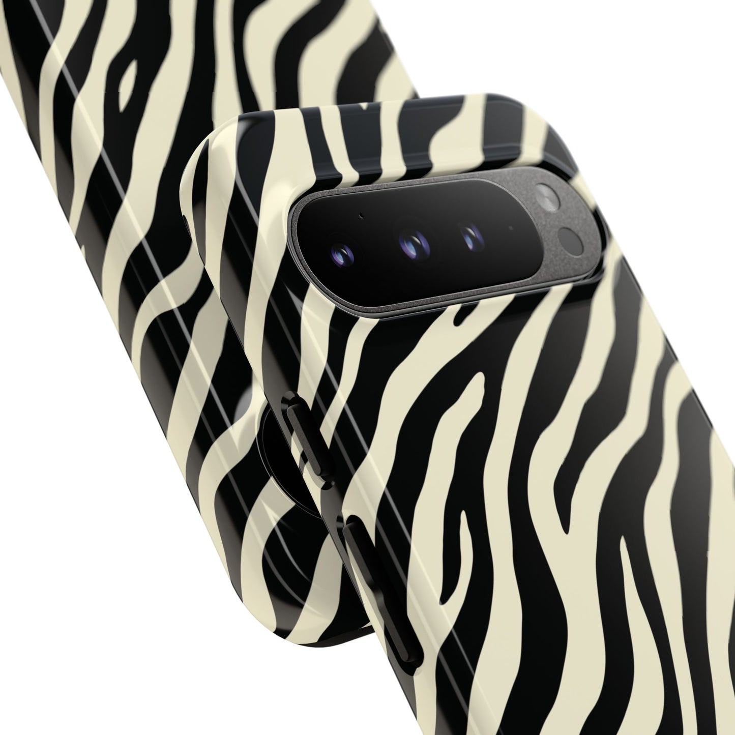 Chic Ivory Zebra Print Phone Case