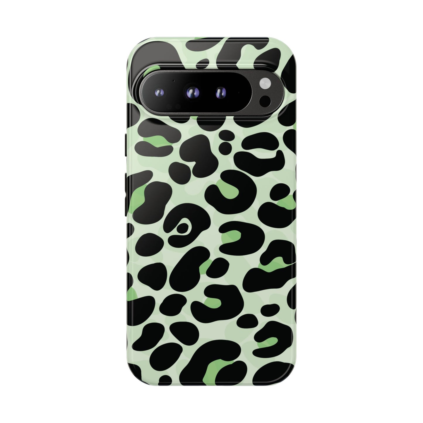 Chic Sage Leopard Print Phone Case