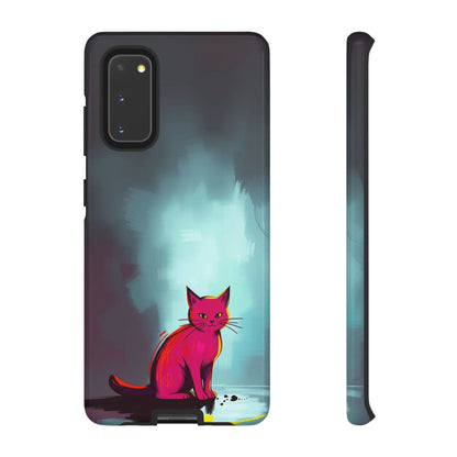 Pop Art Moody Cat Design Phone Case - Multicolor Phone Case - Samsung Galaxy S20 / Glossy